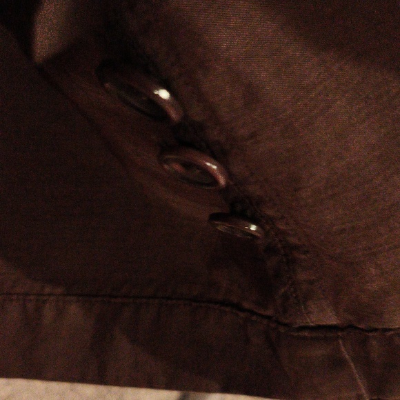 FINAL PRICE Banana Republic Chocolate Garment Dye Shirt Jacket Cargo Pockets Lg - Picture 11 of 13